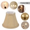 Wellmet Small Lamp Shade,ONLY for Candle Bulbs,Clip-on Drum Lamp Shades,Set