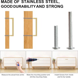 Manijas para gabinete, manijas para gabinete doradas, manijas cuadradas para cajones, manijas para muebles, 2 piezas, 9.5 cm, acero inoxidable, puerta de cocina, gabinete, manijas de hardware