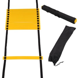 TnP Accessories Agility Ladder 6M / 12 Rung Adjustable Agility Ladder Speed Ladder for Football Soccer Skate Speed Training with Black Carry Case