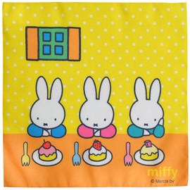 Marushin 5825001800 Handkerchiefs, Set of 3, Miffy & Friends, Absorbent, Quick Drying, Antibacterial, Odor-Resistant, Wrinkle-Resistant, Suitable for Girls/Boys, Supplies For Kindergarten, Nursery School, Elementary School, 11.8 x 11.8 inches (30 x 30 cm