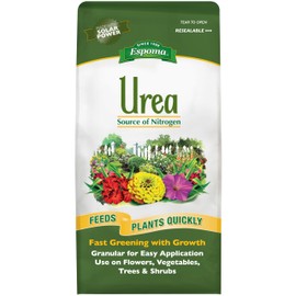 Espoma Urea Nitrogen Fertilizer 45-0-0, 4lb. Bag; Promotes Growth in All Flowering Plants, Trees, Shrubs, and Vegetables. Granular for Easy Application. Pack of One.