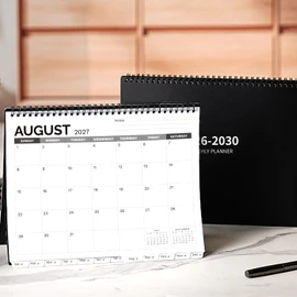 2026-2030 Monthly Planner - 5 Year Planner/Calendar 2026-2030, Jan 2026 - Dec 2030, 9" x 11", Tabs, 60 Months Flip Calendar, Spiral Bound Top, Black