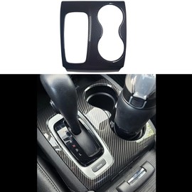 Kolya Carbon Fiber Style Interior Center Console Gear Shift Panel Cover Cup Holder Frame Trim for Honda Pilot Accessories 2016-2020 or Ridgeline 2016-2019