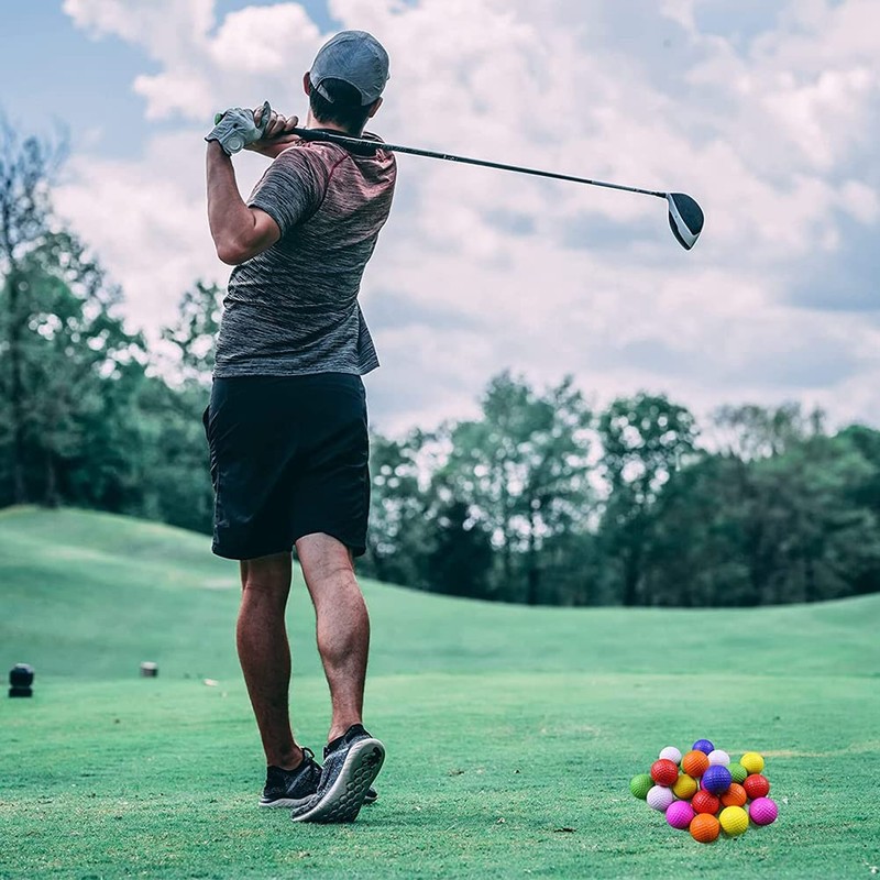 Aribrnten 20 Pcs Air Golf Practice Balls,Foam Ball,Golf Training Indoor
