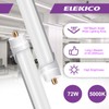 ELEKICO 8FT Led Bulbs, Double Row Super Bright 72W 5000K
