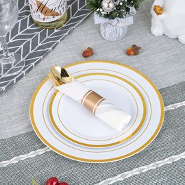 Vplus 150 PACK Guest Towels Disposable Bathroom, Decorative Bathroom Napkins, Soft, and Absorbent Disposable Paper Hand Towel for Dinners, Kitchen, Parties, Weddings, Christmas Party