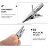 Operitacx Pack of 100 Multi-Purpose Iron Clips for Christmas Decoration