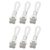 sourcing map 6 Pcs Tea Towel Clips with Cotton Loop