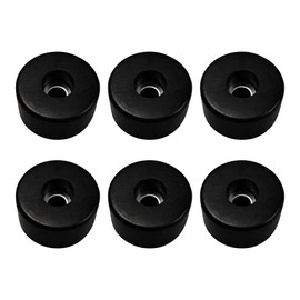 Runseaway 6Pcs 1.5” Air Compressor Vibration Pads, Rubber Isolator Feet Replacements, Foot Mount Vibration Pads for Pressure Washers Generators