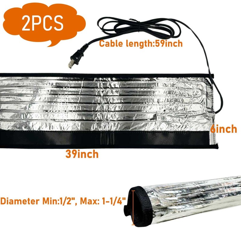 38.5" x 6" Water Pipe Heat Blanket Faucet Heating Blanket