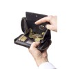 Wallet with side zip pocket LEAS, Genuine Leather, dark brown