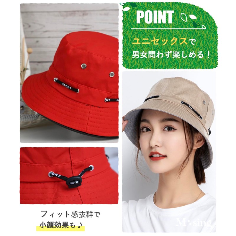 M sing, 6 Colors, Unisex, Bucket Hat, Deep, UV Protection,
