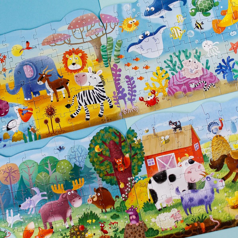 Dodo D300378 Educational Underwater World Puzzle 60 Pieces, Various