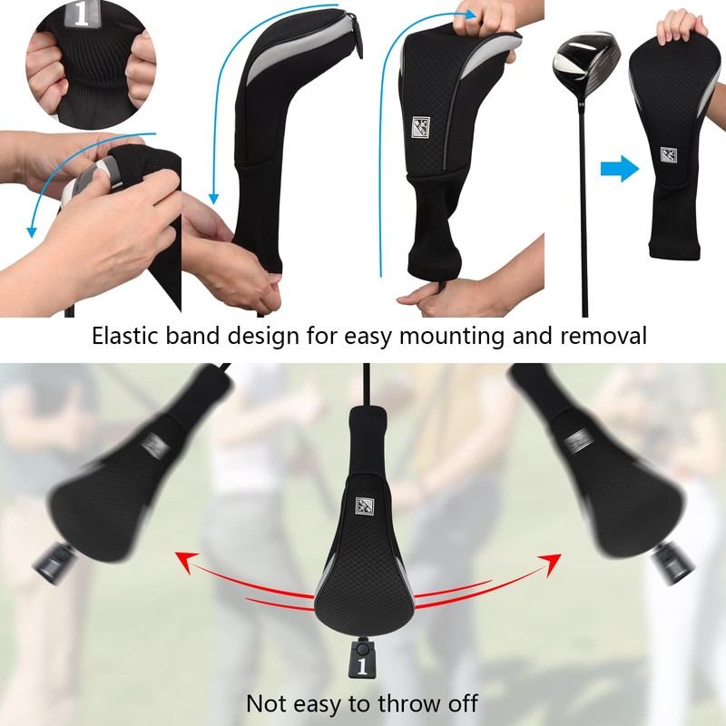 Big Teeth Golf Club Head covers for Driver 460CC DR