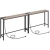 MAHANCRIS Console Table, 2 Pack Narrow Sofa Table, 43.3” Entrance