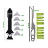 2 pieces 3-IN-1 Caulk Tool for Removal and Applicationl, Suitable