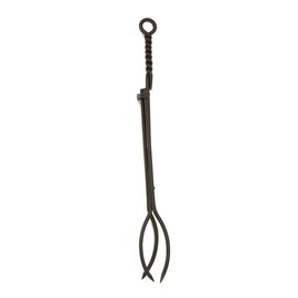 Minuteman International Rope Handle Single Tool, Fireplace Tongs, Standard 28-in, Black