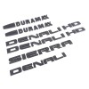 GM 6PCS 2011-19 Matte Black GMC Sierra Denali Emblem Duramax