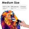 Lion Wooden Puzzles for Adults, Jigsaw Puzzle 200 Pieces, Unique