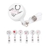 Retractable Badge Reel Clip Portable Nurse ID Name Card Badge