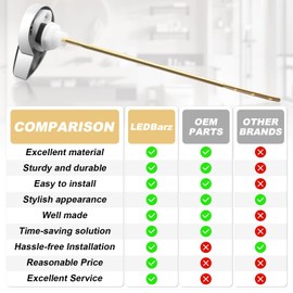 LEDBarz TOTO Toilet Handle Replacement Parts, Toilet Tank Flush Lever for TOTO THU004-Trip Lvr for TOTO CST853, CST854, CST884, CST604CEF, CST614CEF,ST701 Toilet Flush Handle