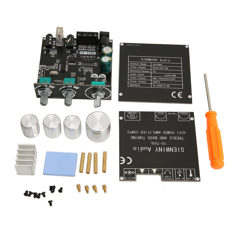 Sound Amplifier Board Bluetooth 5.0 Dual Channel Multiple Protection HiFi