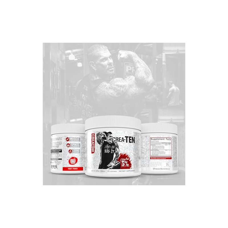 5% Nutrition CreaTEN Creatine Complex + Accelerators | Flavored Creatine