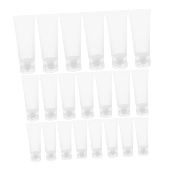 Healeved 30pcs Travel Dispensing Hoses Reusable Toothpaste Tube Lipstick Refillable