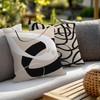Abstract Boho Beige and Black Pillow Covers 18x18 Double-Sided, Mid