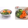 Stainless Steel Vegetable Steamer Basket, Collapsible Steamer Inserts with Anti-hot