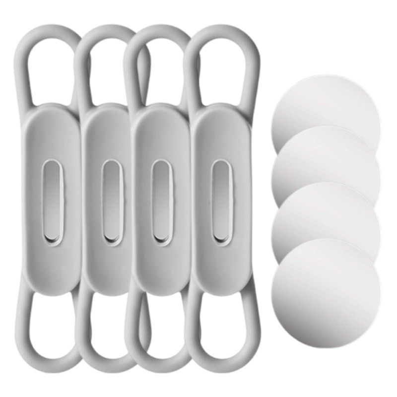 MEELYHOME 4 Pcs Magnetic Pen Holder for Desk, Refrigerator, Whiteboard,
