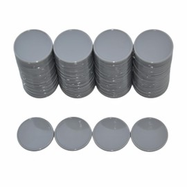 Smartdealspro Set of 100 1 Inch Opaque Plastic Learning Counters Mini Poker Chips Game Tokens with Storage Box (Dark Grey)