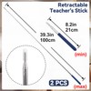 PAGOW 2 Pcs Retractable Pointer Sticks 39.3", Extra Long Pointer