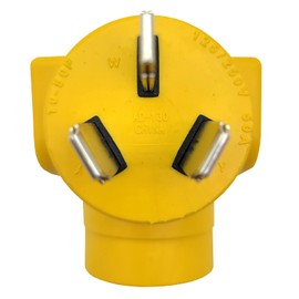 Parkworld 63074 NEMA 10-50P to 6-20R T-Blade 6-15R One Piece Compact Adapter Stove to A/C Adaptor Output 20amp 250Volt
