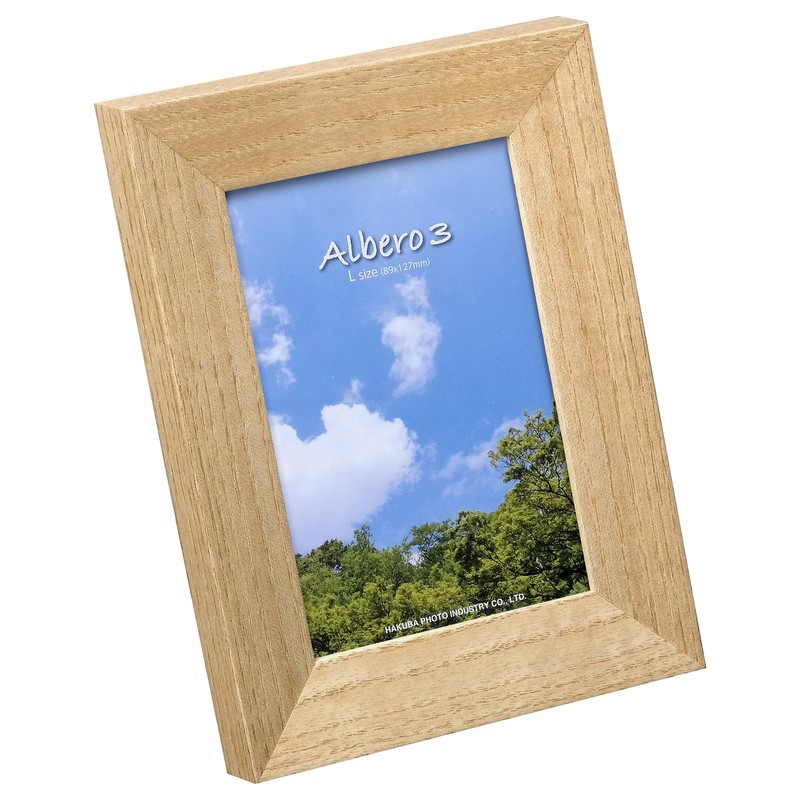 Hakuba Photo Frame arubero 3 Wood , natural
