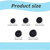 12 Pcs Sewing Buttons, 2-Hole Round Resin Buttons, Black, 15mm