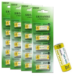 SKOANBE 20 unidades 23A A23 L1028F 23AE 12V MN21 para ventilador de techo pilas alcalinas