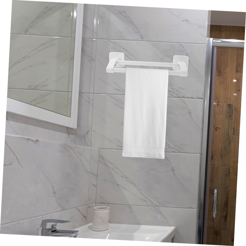 KONTONTY Wall Mounted No Drill Towel Rack Double Towel Bar