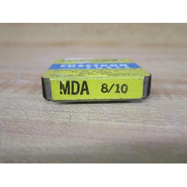 Bussmann MDA-8/10 8/10 A Time Delay Ceramic Tube Fuse 250 V Ul Listed 5-in Tin, 5 Pack