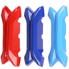 Riloer 6-Piece Grille Insert Trim Strips, Grille Trim Cover Compatible with Mazda CX-5 CX5 2022-2023, Light Blue + Dark Blue + Red