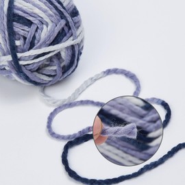 Pretty Jolly 2 Skeins Bulky Acrylic Yarn Soft Colorful Yarn, Crocheting & Knitting, Quality & Multicolored, Total 150g×2/110m×2 (Foggy)