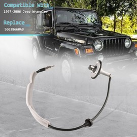 Predep Radio Antenna Base Bracket with Cable Compatible with 1997-2006 Jeep Wrangler, Replace# 56038660AB