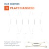 3 Pcs 7-10” Stainless Steel Plate Hangers for Decorative Plates,