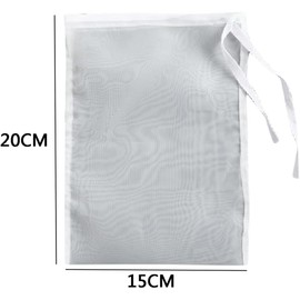 White Nut Milk Bag Reusable Cheesecloth Bags For Straining Almond Soy Milk Strainer For Cold Brew Coffee Tea Beer Juice Fine Nylon Mesh Cheese Cloth Food Strainers