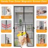 MUCH Magnetic Screen Door Hands Free Mesh Partition Curtain Keeps