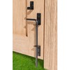 12" Heavy Duty Cane Bolt Gate Drop Rod Extra Thick