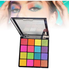 Professional Makeup Palette, 16 Vibrant Colours, Glitter Eyeshadow Collection, Rainbow Shades