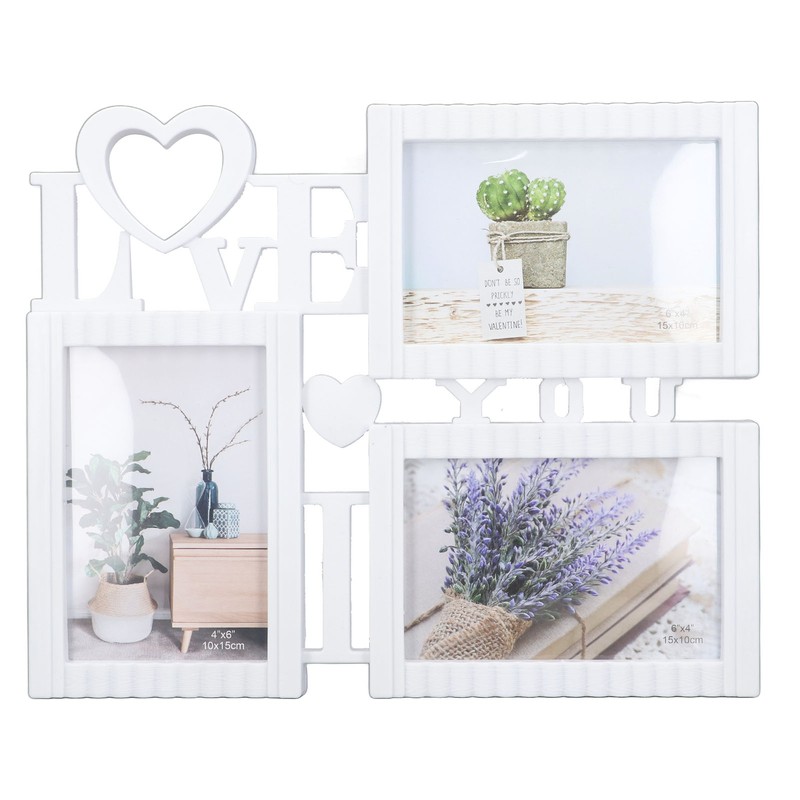 Modern Picture Frame 3 Hole Photo Frame Tabletop Decorative Photo