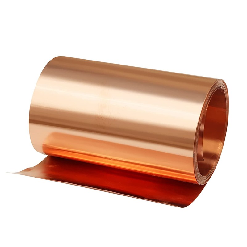 Mssoomm 99.9% Pure Copper Sheet Thin Cu Metal Foil Roll