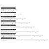 VOIIY 2 Pack Curtain Rod 30-60 Inch, White 1 Inch